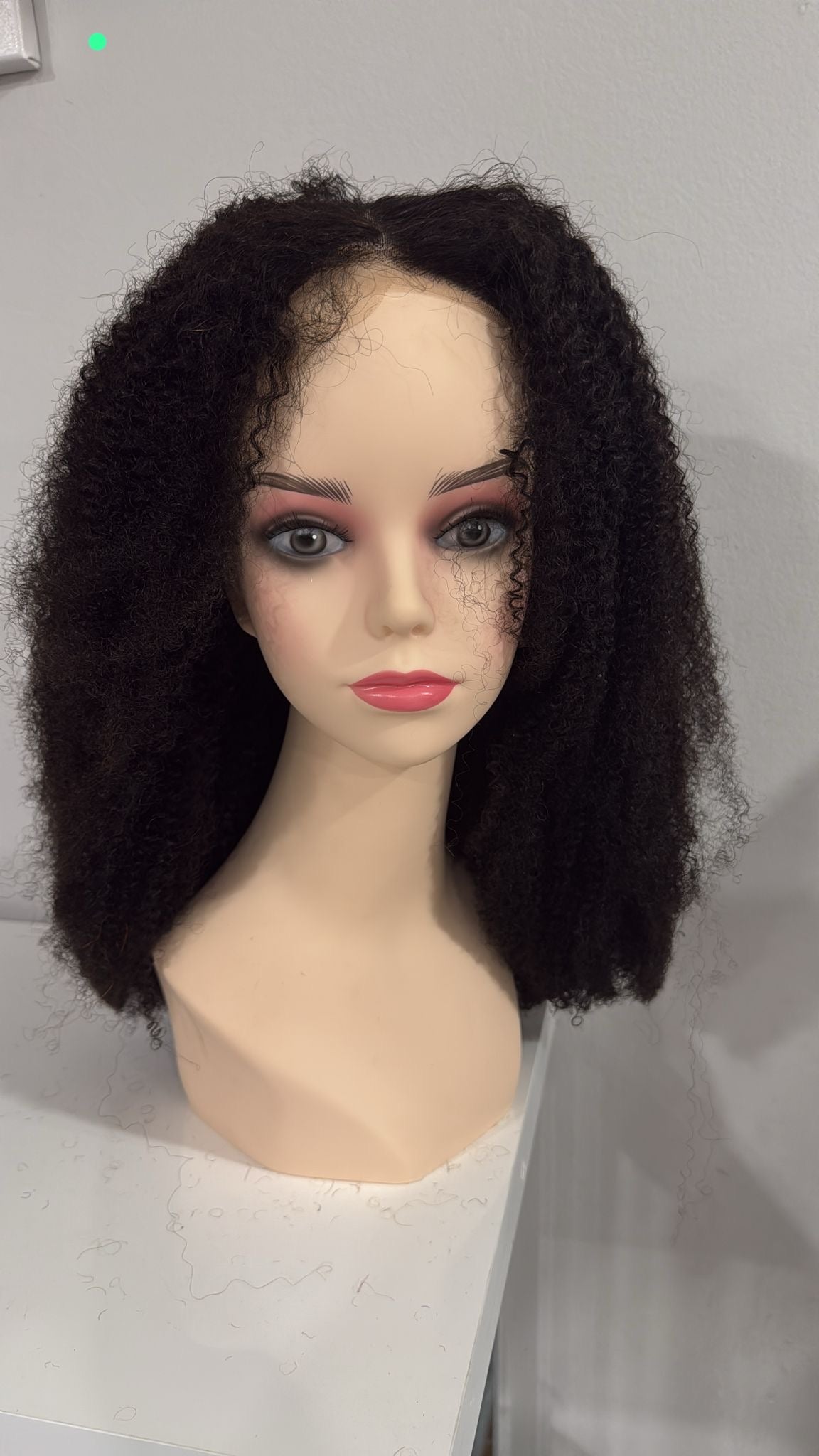 Natural Afro Curly Wig – Lace Front